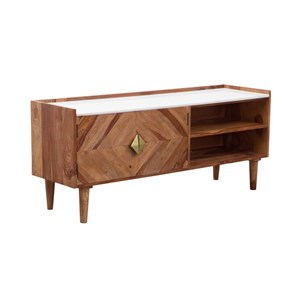 Meuble tv en bois d'acacia naxos