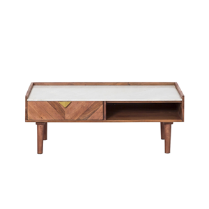 Table basse en bois d'acacia naxos