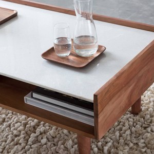 Table basse en bois d'acacia naxos