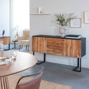 Buffet en bois de manguier