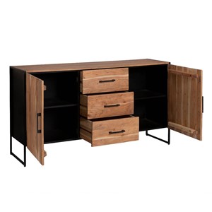 Buffet en bois d'acacia et métal bosco