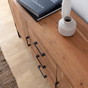 Buffet en bois d'acacia et métal bosco