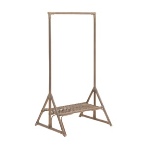 Portant en rotin avec planche rattan