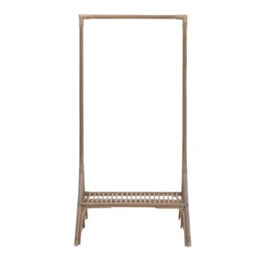 Portant en rotin avec planche rattan