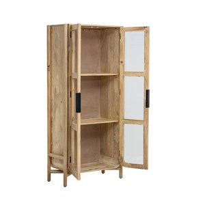 Vitrine haute en bois de manguier nova