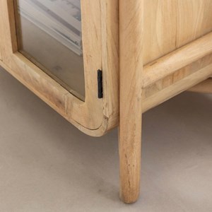 Vitrine haute en bois de manguier nova