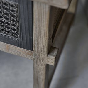 Table de chevet en pin massif recyclé