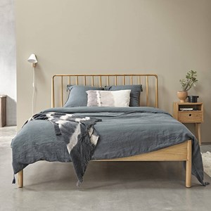 Lit en mindi massif 160 cm avec sommier