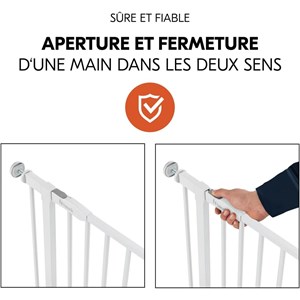 Barrière open n stop 2 blanc