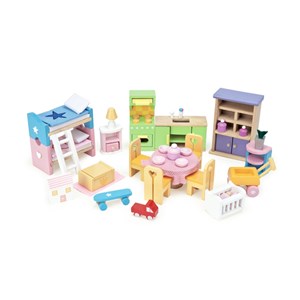 Ensemble de meubles de maison en bois