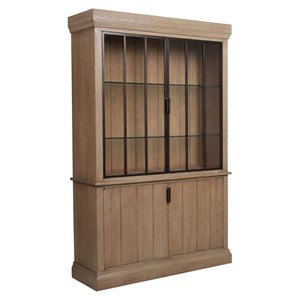 Buffet vitré bois beige - demeure