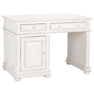 Bureau demi-ministre mdf blanc -