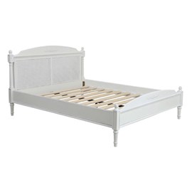 Lit mdf blanc - gustavien interior's