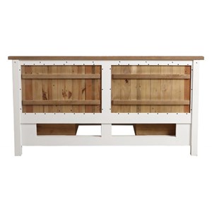 Lit à tiroirs bois-mdf blanc - rivages