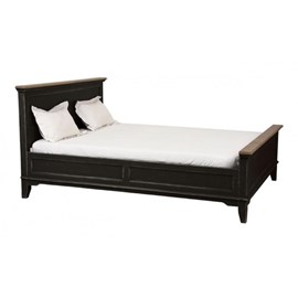 Lit bois noir - esquisse interior's