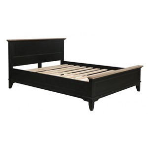 Lit bois noir - esquisse interior's