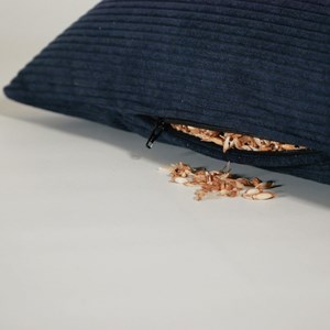 Coussin méditation berlingot bleu marine