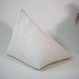 Coussin méditation berlingot bleu crème