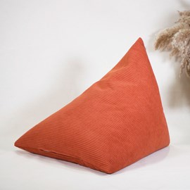 Coussin méditation berlingot terracotta
