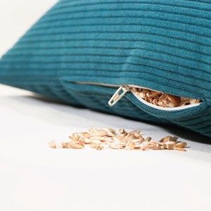 Coussin de méditation - berlingot paon