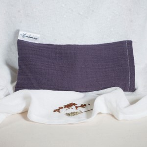 Coussin yeux lin lavande - lavande