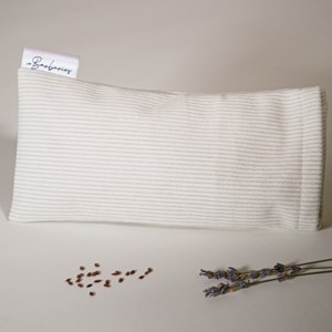 Coussin yeux lin lavande - velours