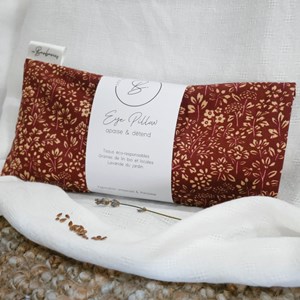 Coussin yeux lin lavande - florea