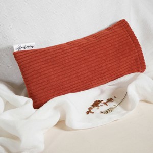 Coussin yeux lin lavande - velours