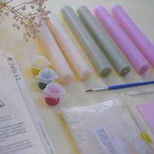 Bougies à personnaliser- kit diy