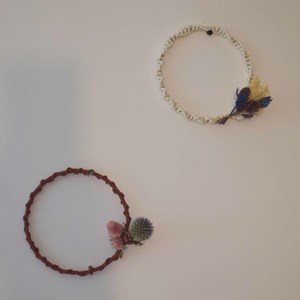 Kit diy cercles macramé & fleurs