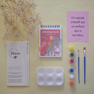 Carnet de coloriage- kit diy