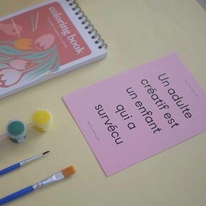 Carnet de coloriage- kit diy