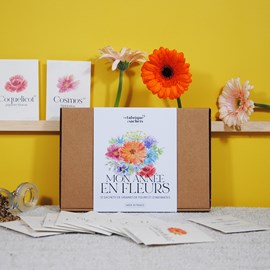 Coffret fleurs • 12 sachets de graines