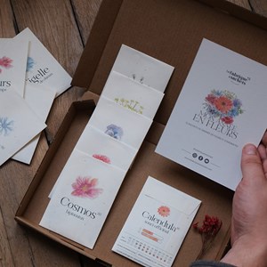 Coffret fleurs • 12 sachets de graines