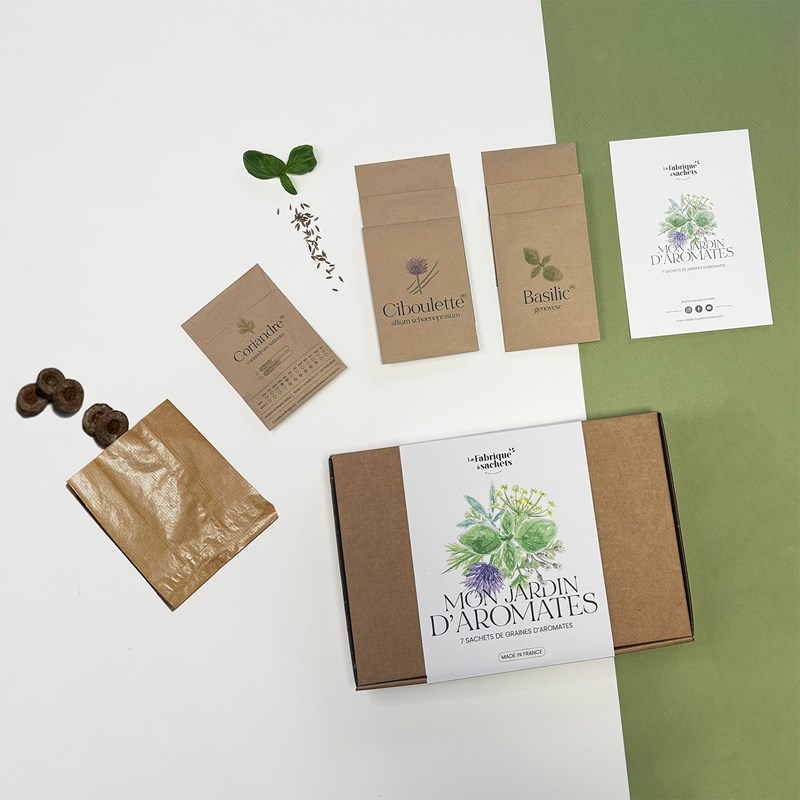 Coffret aromates • 7 sachets + 7 palets de coco
