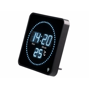 Horloge digitale radio-pilotée blanche