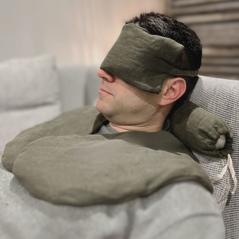 Trio Coussins relaxation - kaki