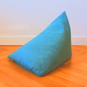 Berlingot - coussin méditation bleu vert