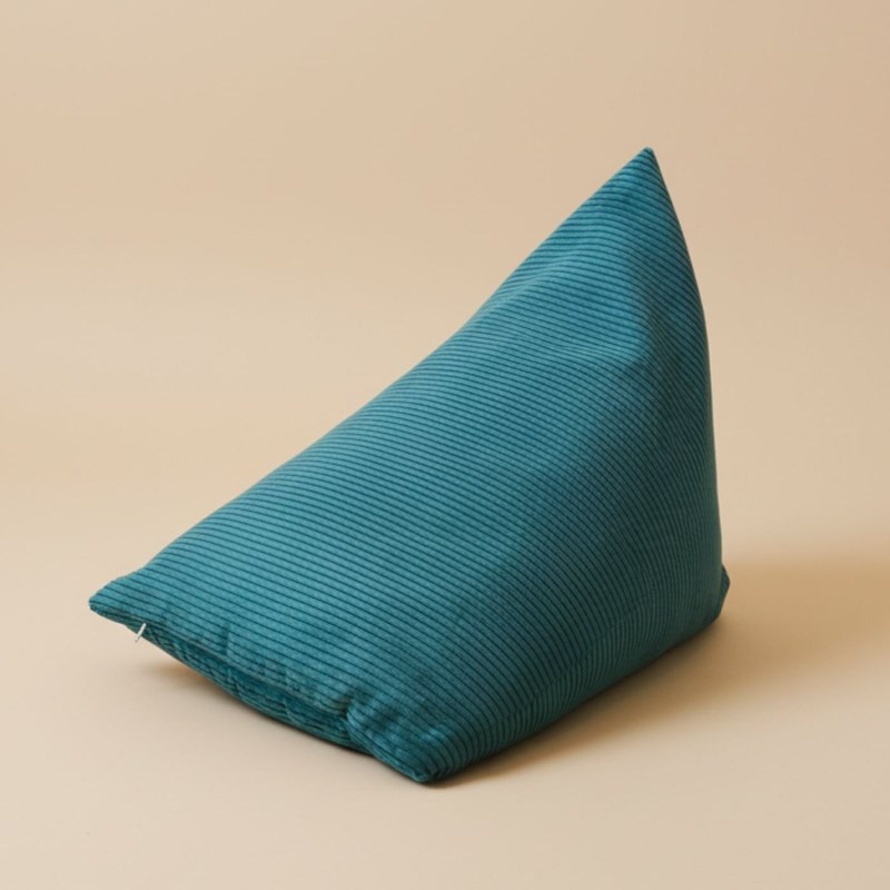 Berlingot - coussin méditation bleu vert