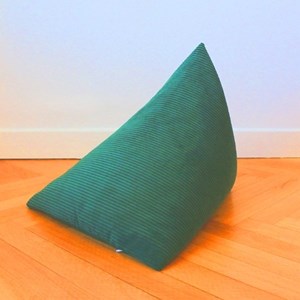 Berlingot - coussin méditation vert