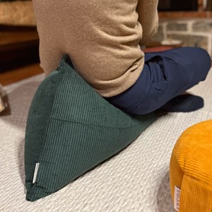 Berlingot - coussin méditation vert