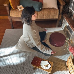 Berlingot - coussin méditation sable