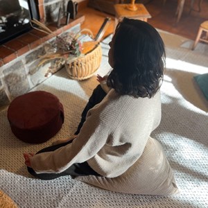 Berlingot - coussin méditation sable