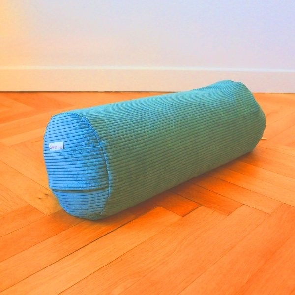 Bolster Yoga Restauratif Lotuscrafts Taille L Bleu, Housse Coton Bio