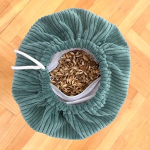 Bolster - coussin de yoga bleu vert