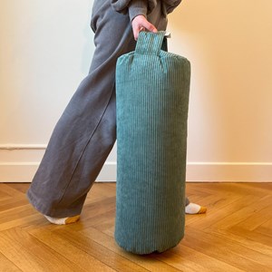 Bolster - coussin de yoga bleu vert