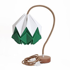 Lampe de table kikyo avec pied flexible et abat-jour en papier