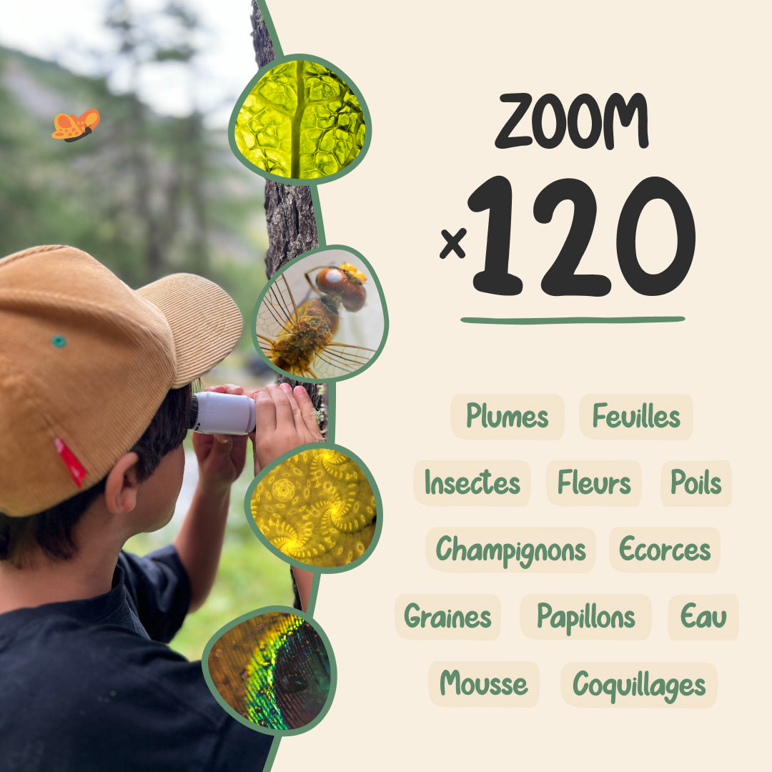 Microscopio Para Niños Moses Expedition Natur - 3 Aumentos (100x, 400x, 900x), Incluye Accesorios, 8+ Años