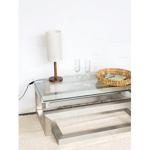 Table basse métal et verre n°64