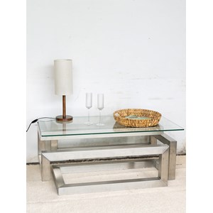 Table basse métal et verre n°64